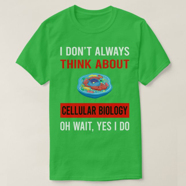 Camiseta Pensem na Biologia Celular Celular (Frente do Design)