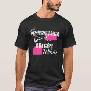 Camiseta Pensilvânia: apenas uma garota da Pensilvânia em u