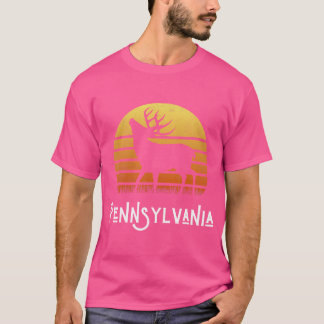 Camiseta Pensilvânia Big Whitetail Buck Deer Hunting Hunte