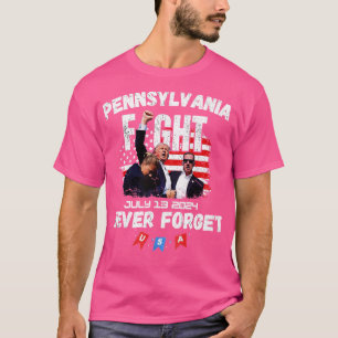 CAMISETA PENSÍLVÂNIA JULHO 2024 NUNCA ESQUEÇA