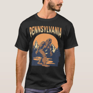 Camiseta Pensilvânia Montanhas Bigfoot Árvores Natureza Out
