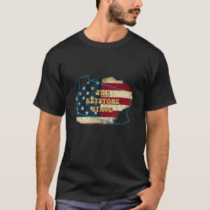 Camiseta Pensilvânia Pa Us Flag Motto