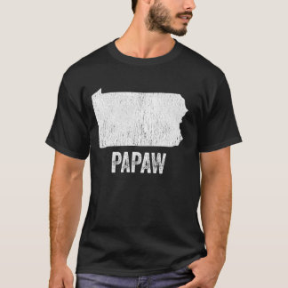 Camiseta Pensilvânia Papaw Silhouw State Coolest Grandp