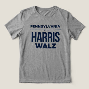 Camiseta Pensilvânia para Harris Walz