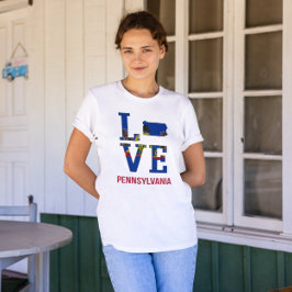 Camiseta Pensilvânia State Love USA