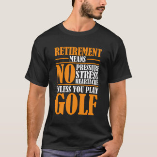Camiseta Pensionista de golfe aposentado - aposentado apose