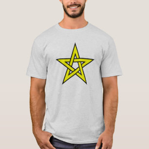 Camiseta Pentagrama Amarelo