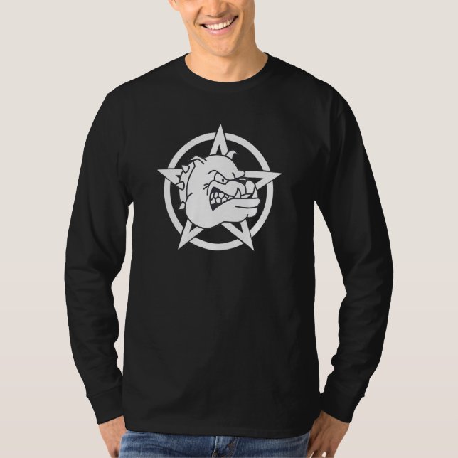 Camiseta Pentagrama Cão oculto Gótico Gótico A (Frente)