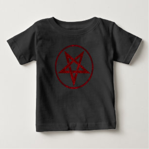 Camiseta Pentagrama do diabo vermelho