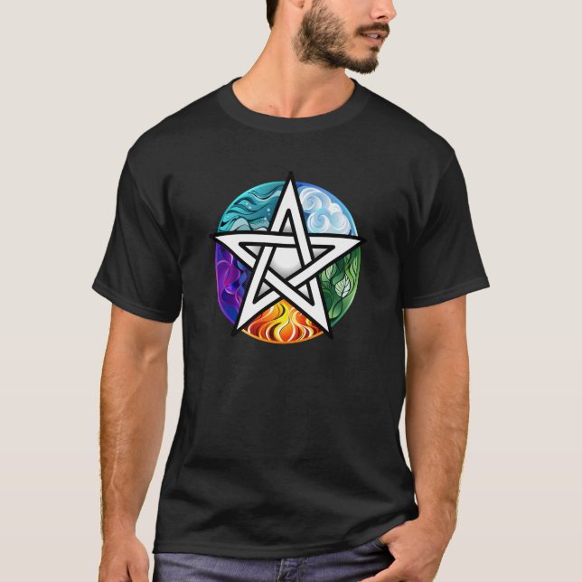 Camiseta Pentagrama do Wiccan (Frente)
