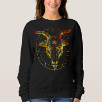 Pentagrama Invertido Com Baphomet E Todos Vendo Ol