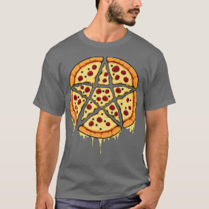 Camiseta Pentagrama oculto Satanic Pizza Wiccan Pagan Lucif
