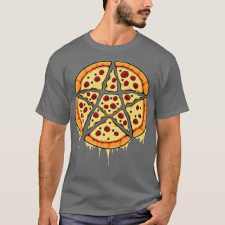 Camiseta Pentagrama oculto Satanic Pizza Wiccan Pagan Lucif