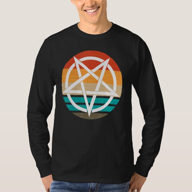 Camiseta Pentagrama Retro 666 (Frente)