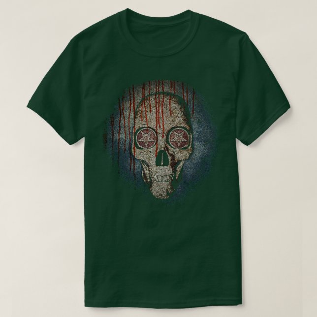 CAMISETA PENTAGRAMA SKULL (Frente do Design)