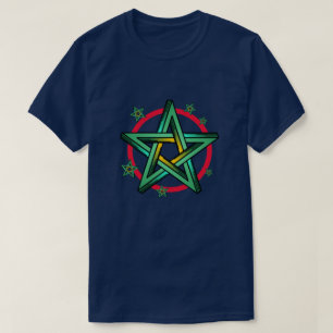 CAMISETA PENTAGRAMA VERDE PERSONALIZÁVEL