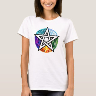 Camiseta pentagrama wiccano
