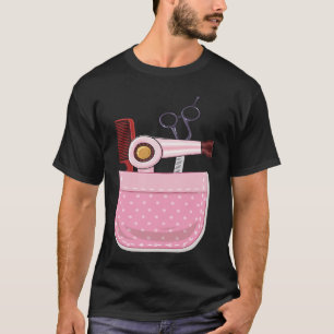 Camiseta Pente Tesoura Secador de Cabelo Pocket Estilo Barb