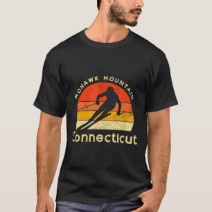 Camiseta Penteado mohawk de esqui vintage montanha connecti