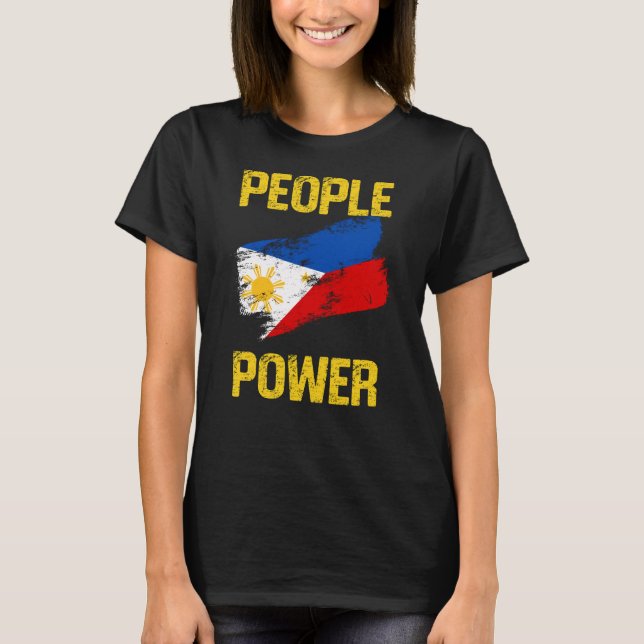 Camiseta People Power Impeach Marcos Protest Tee Corruption (Frente)