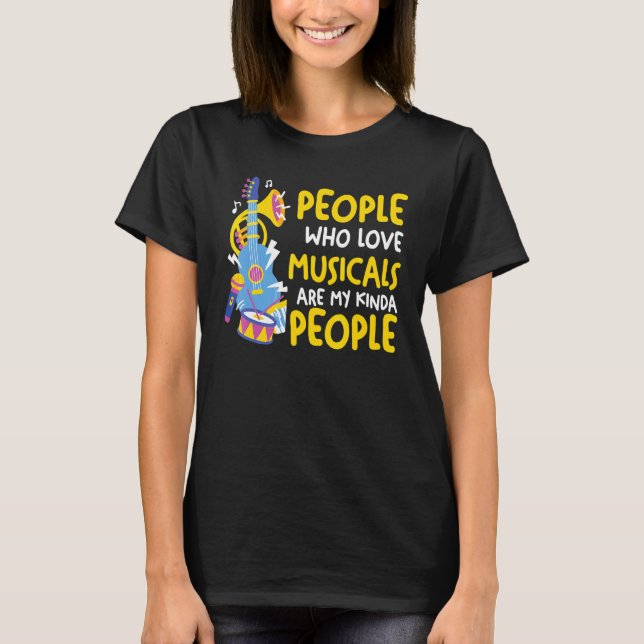 Camiseta people who love musicals are kinda Broadway scene  (Frente)