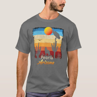 Camiseta Peoria Arizona AZ Sunset Coyote Vulture Cactus Des