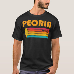 Camiseta Peoria Illinois Vintage angustiou Souvenir