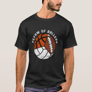 Camiseta Pepaw De Ballers Engraçado Basquete De Voleibol
