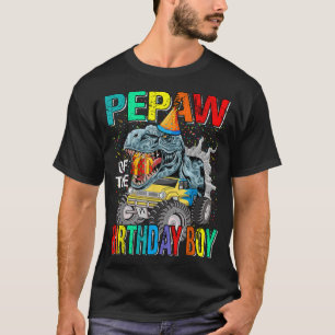 Camiseta Pepaw Do Dinossauro Do Monstro Do Aniversário