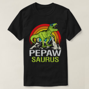 Camiseta Pepawsaurus Dinossaur Avô Dia de os pais Saurus