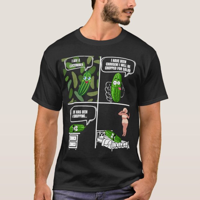 Camiseta Pepino de pepino adulto, pepino de sarcasmo (Frente)