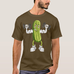 Camiseta Pepino, Malhação De Construção De Artes De Gym Ve