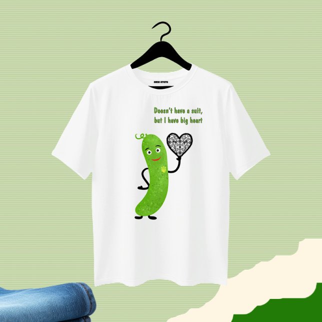 Camiseta Pepino verde (Criador carregado)