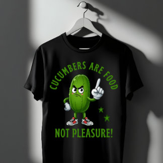 Camiseta Pepinos São Comida Não Prazer Funny Veggie