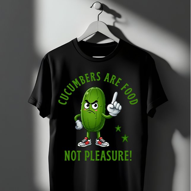 Camiseta Pepinos São Comida Não Prazer Funny Veggie (Criador carregado)