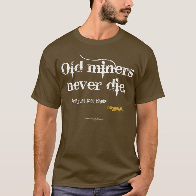 Camiseta Pepitas velhas dos mineiros (Frente)