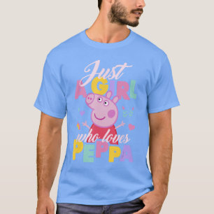Camiseta Peppa Pig Apenas Uma Menina Que Ama Peppa Jogando
