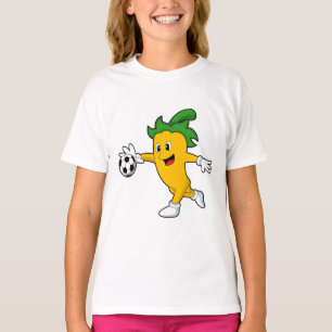 Camiseta Pepper Vegan como jogador de futebol com Soccer.PN