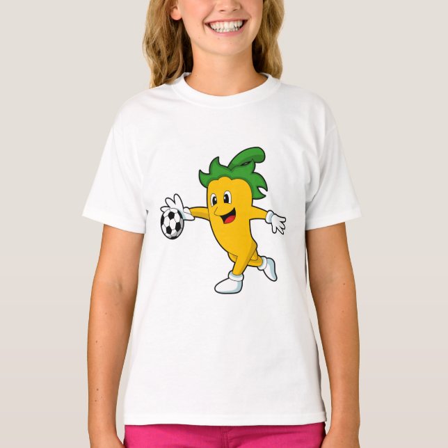 Camiseta Pepper Vegan como jogador de futebol com Soccer.PN (Frente)