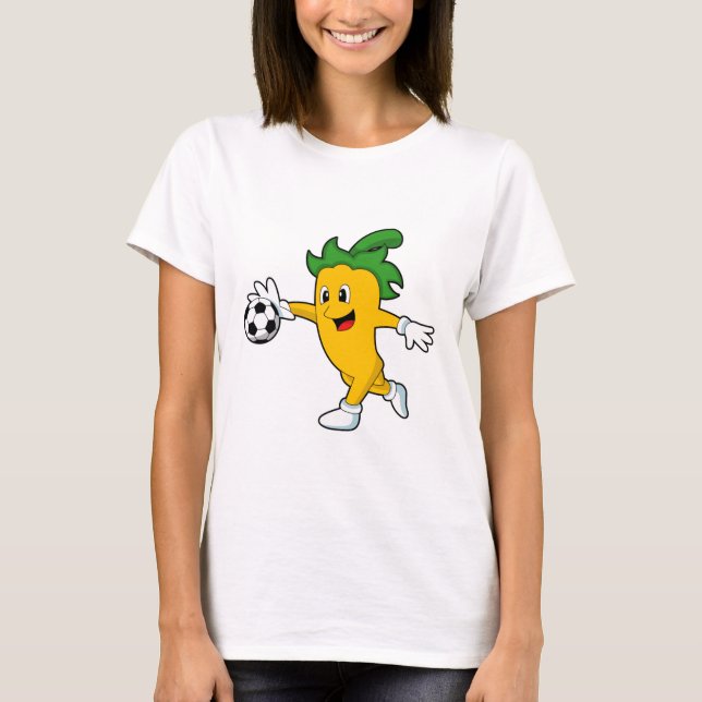 Camiseta Pepper Vegan como jogador de futebol com Soccer.PN (Frente)