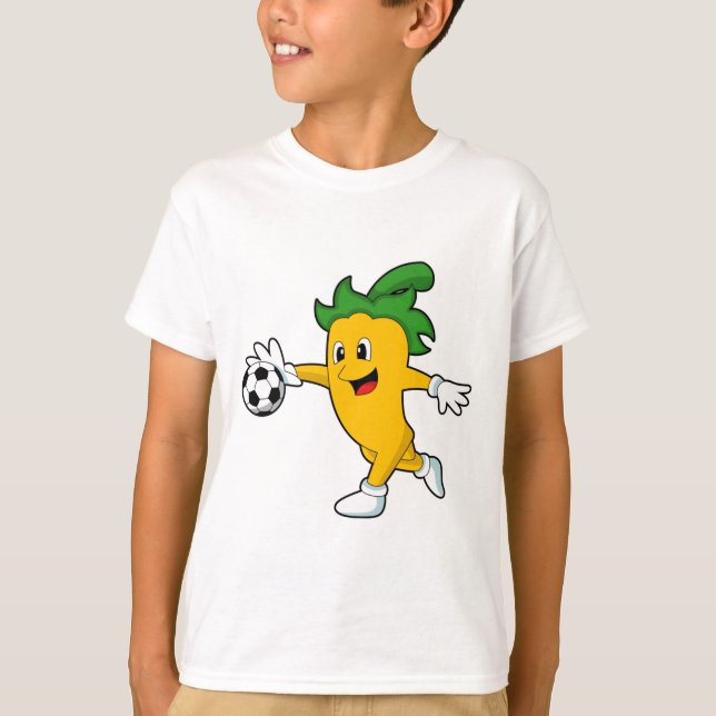 Camiseta Pepper Vegan como jogador de futebol com Soccer.PN (Frente)