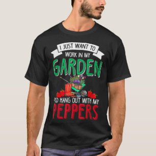 Camiseta Pepper Vegan Gardening Garden Gardener Plant Veget
