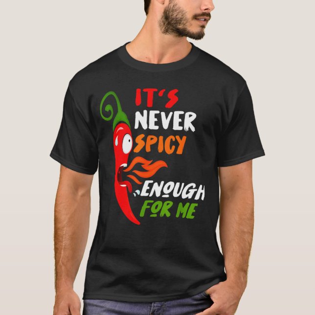 Camiseta Pepper Vermelho Chili Funny Gift Para Comida Quent (Frente)