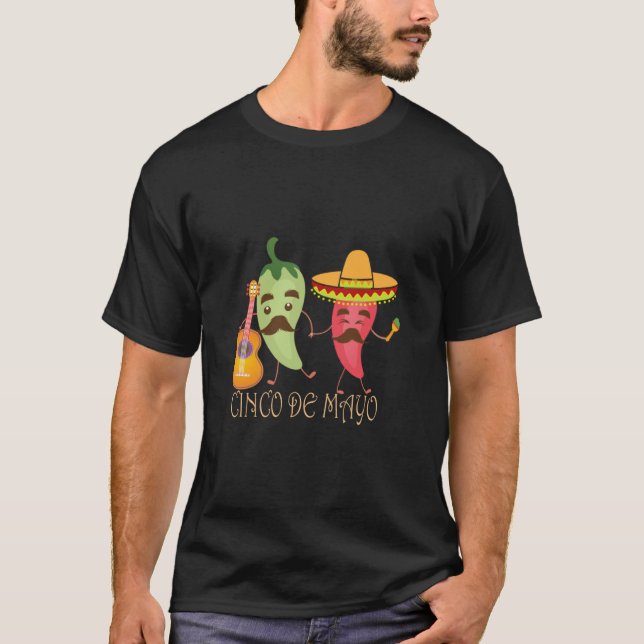 Camiseta Pepper Vermelho Verde - T- (Frente)