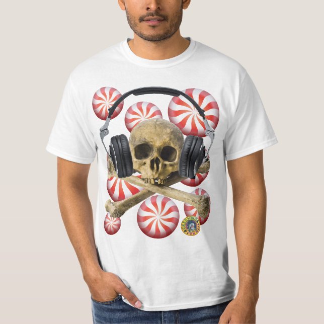 CAMISETA PEPPERMINT DOS DOCES DO CRÂNIO (Frente)