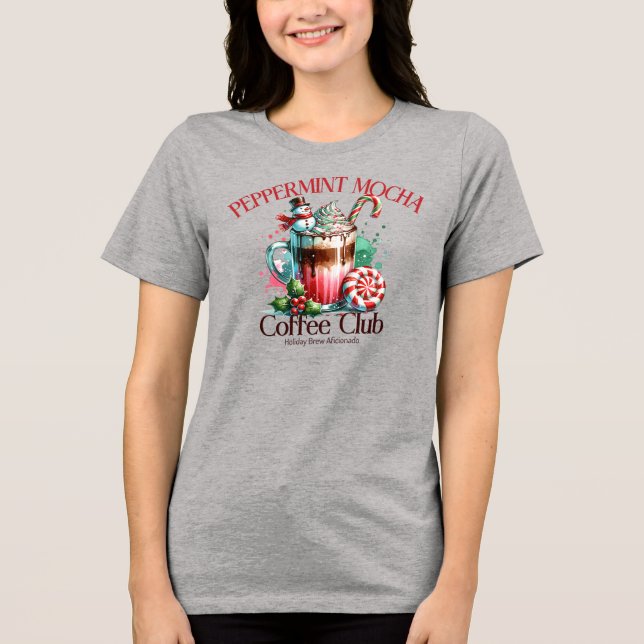 Camiseta Peppermint Mocha Coffee Club (Frente)