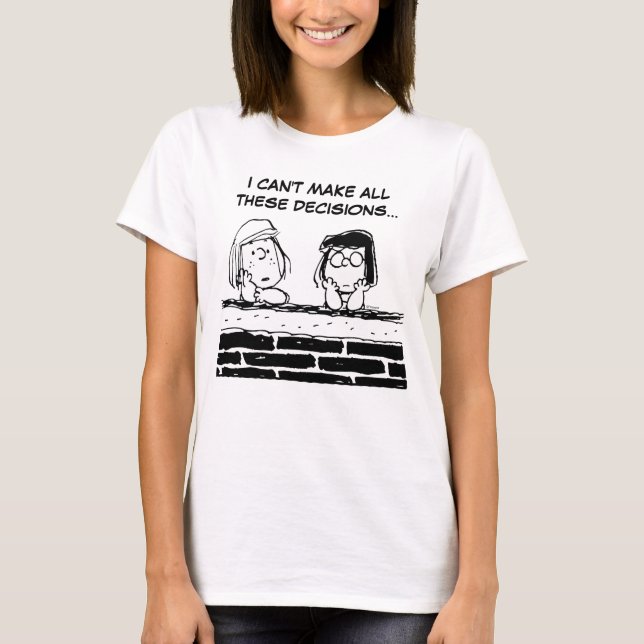 Camiseta Peppermint Patty & Marcie na Parede (Frente)