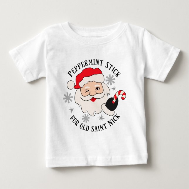 Camiseta Peppermint Stick for Old Santo Nick (Frente)