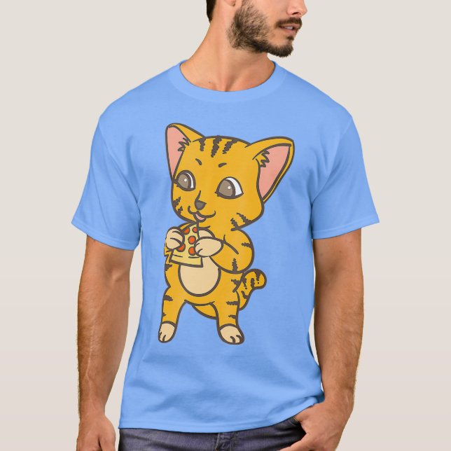 Camiseta Pepperoni Pizza Pie Gato Lover Comida Comida Venti (Frente)