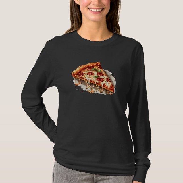 Camiseta Pepperoni Pizza Slice (Frente)